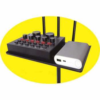 TaffSTUDIO Microphone Standing Holder Tripod with 3 x SmartphoneHolder