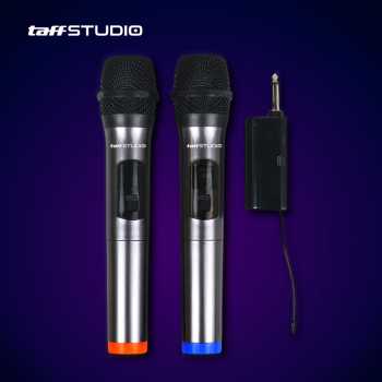 TaffSTUDIO Mikrofon Karaoke Wireless Handheld Dynamic Portable 2.4GHz - MC-1200