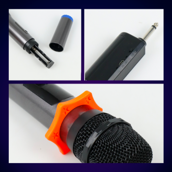 TaffSTUDIO Mikrofon Karaoke Wireless Handheld Dynamic Portable 2.4GHz - MC-1200