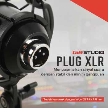 TaffSTUDIO Mikrofon Kondenser Studio dengan Shock Proof Mount - BM-700 - Black