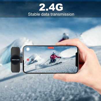 TaffSTUDIO Wireless Lavalier Microphone Vlogger Lightning 2 Mic 2.4GHz - G10