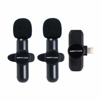 TaffSTUDIO Wireless Lavalier Microphone Vlogger Lightning 2 Mic 2.4GHz - G10