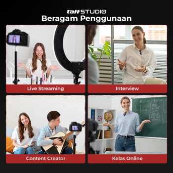 TaffSTUDIO Mikrofon Wireless Lavalier Portable Microphone USB Type C - ODR08