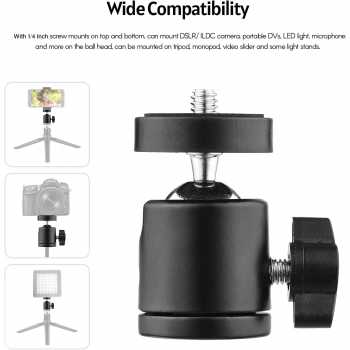 taffstudio-mini-ball-head-tripod-kamera-dslr-360-swivel-14-qm3624 (2) TaffSTUDIO Mini Ball Head Tripod Kamera DSLR 360 Swivel 1/4 - QM3624