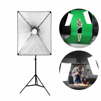 TaffSTUDIO Payung Softbox Reflektor 80x80cm E27 Single Lamp Socket - LD-TZ206