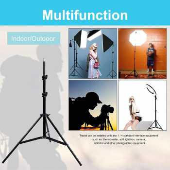 TaffSTUDIO Portable Light Stand Tripod 1 Section 160cm for Studio Lightning - TB-037