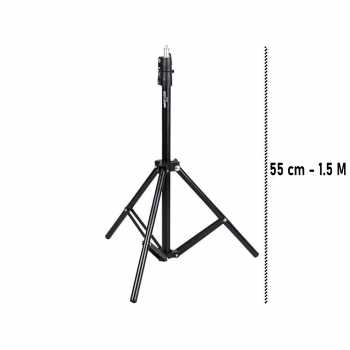 TaffSTUDIO Portable Light Stand Tripod 1 Section 160cm for Studio Lightning - TB-037