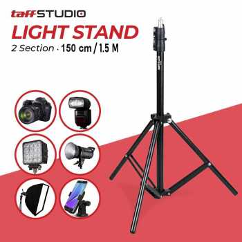TaffSTUDIO Portable Light Stand Tripod 1 Section 160cm for Studio Lightning - TB-037