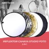 TaffSTUDIO Reflektor Cahaya Studio Foto 5 in 1 Diameter 58 cm - CL-RT50 - Black