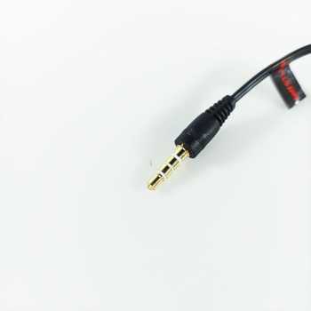 TaffSTUDIO Splitter Audio Cable 3.5mm Male to 3.5mm HiFi Mic Headphone - AV123