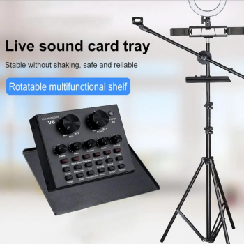 TaffSTUDIO Tripod Sound Card Universal Tray Clamp Holder - NB-12