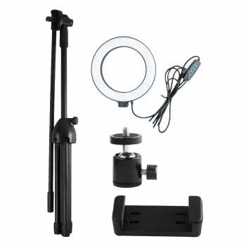 TaffSTUDIO Tripod Stand Holder Smartphone Boom Arm with Ring Light - CN-171