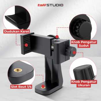 TaffSTUDIO Universal Smartphone Clamp - C4 - Black