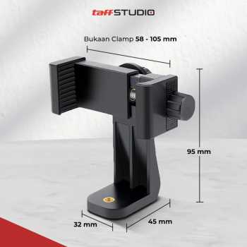 TaffSTUDIO Universal Smartphone Clamp - C4 - Black