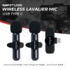 TaffSTUDIO Mikrofon Portable Wireless Lavalier Mic USB Type-C - G10