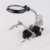 Taffware Alat Pegangan Solder Helping Hand LED Kaca Pembesar 3.5X - TE-801