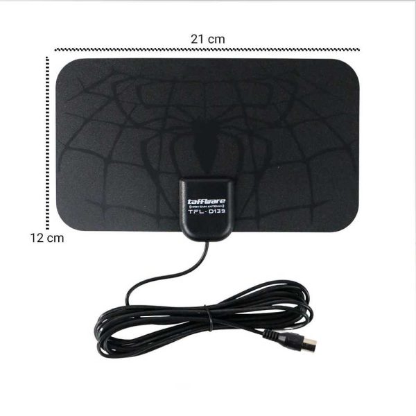 Taffware Antena TV Digital DVB-T2 High Gain 25dB with Signal Booster Amplifier - TFL-D139