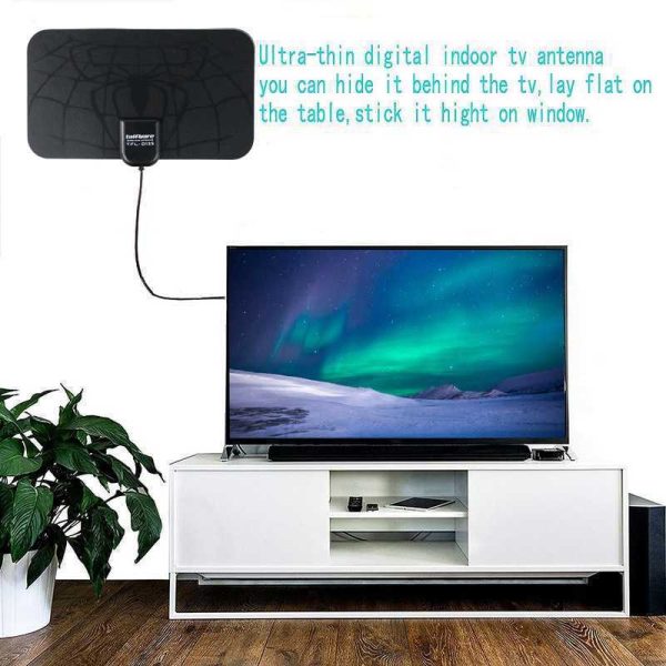 Taffware Antena TV Digital DVB-T2 High Gain 25dB with Signal Booster Amplifier - TFL-D139