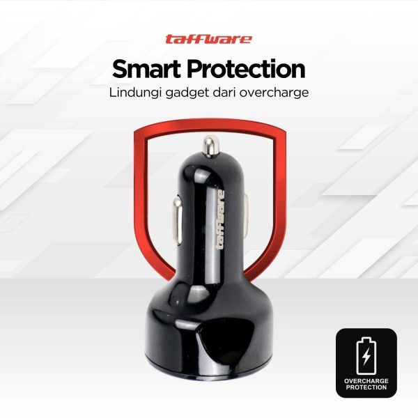Taffware Car Charger Mobil USB 4 Port QC3.0 35W 7A - BK-358