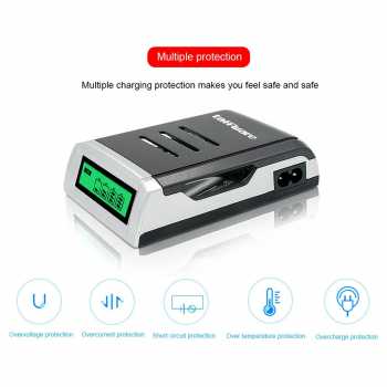 Taffware Charger Baterai 4 Slot AA AAA Ni-CD Ni-MH Fast Charging LCD - C905W