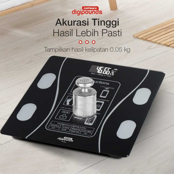 Taffware Digipounds Timbangan Badan Digital Health Scale 180KG SH-Y01