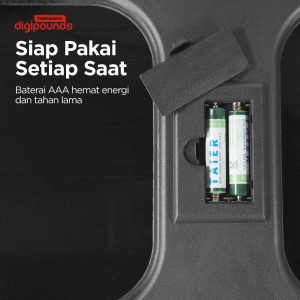 Taffware Digipounds Timbangan Badan Digital + Temperature SC-15