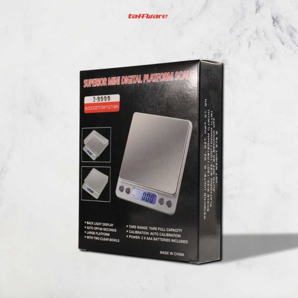 Taffware Digipounds Timbangan Dapur Mini Digital 1kg 0.1g - i2000