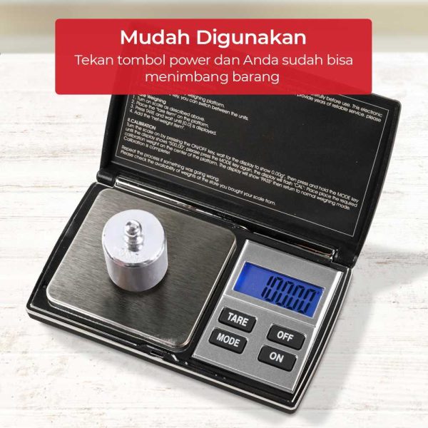 Taffware Digipounds Timbangan Emas Mini Pocket 500g 0.01g - UF200H