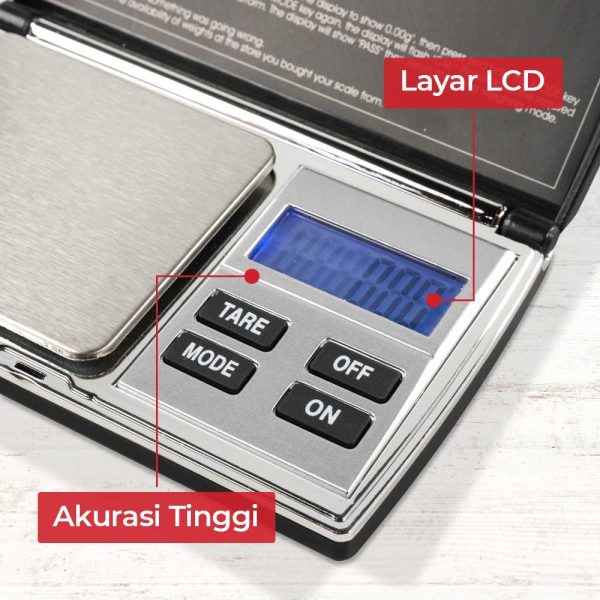 Taffware Digipounds Timbangan Emas Mini Pocket 500g 0.01g - UF200H