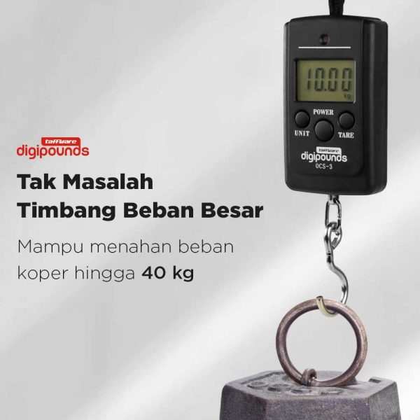 Taffware Digipounds Timbangan Koper Digital 40kg 10g - OCS-3