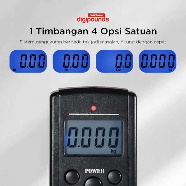 Taffware Digipounds Timbangan Koper Digital 40kg 10g - OCS-3