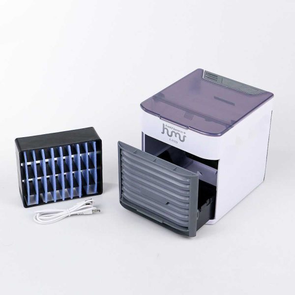 Taffware HUMI Kipas Air Cooler USB Mini Air 7 Color LED Light - K-F009