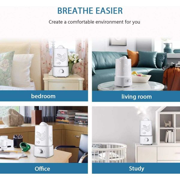 Taffware Aroma Therapy Air Humidifier 7 Color Light 1500ml - HUMI H6