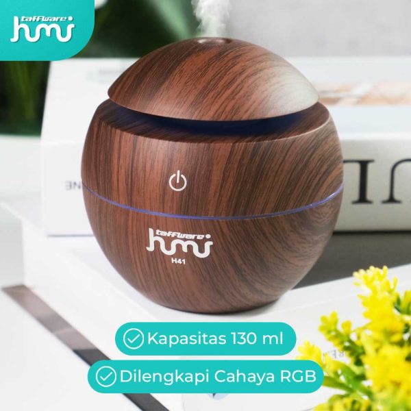 Taffware Aromatherapy Air Humidifier Desain Kayu - HUMI H41
