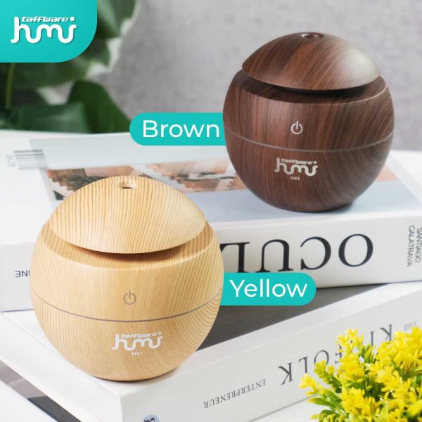 Taffware Aromatherapy Air Humidifier Desain Kayu - HUMI H41