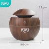 Taffware Aromatherapy Air Humidifier Desain Kayu - HUMI H41