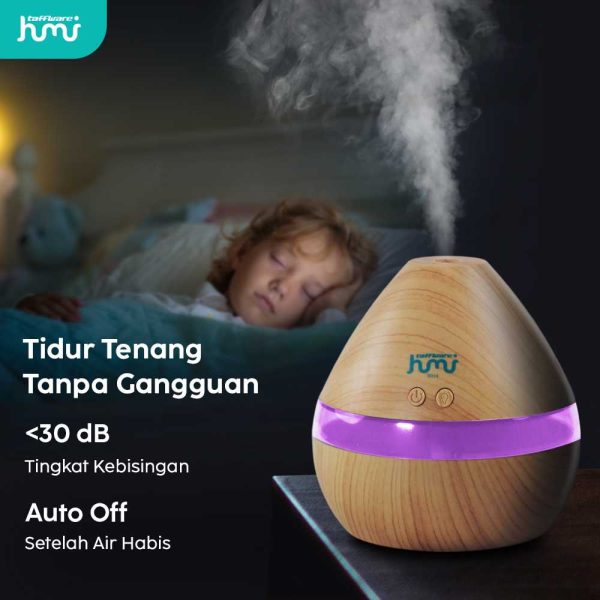 Taffware Air Humidifier Aromatherapy Oil Diffuser Wood Design 300ml - Humi H218 - Wooden