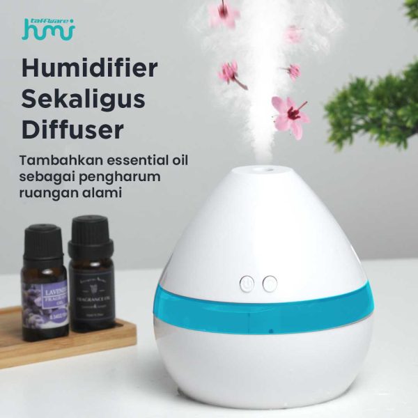 Taffware Aroma Therapy Air Humidifier Night Light 300ml - HUMI H296