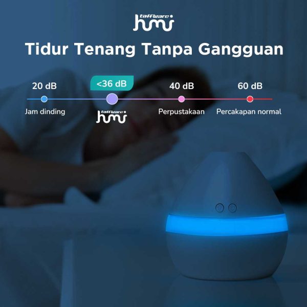 Taffware Aroma Therapy Air Humidifier Night Light 300ml - HUMI H296
