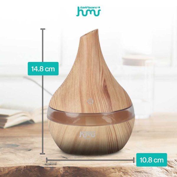 Taffware Air Humidifier Ultrasonic Wood Grain 300ml - Humi K-H98