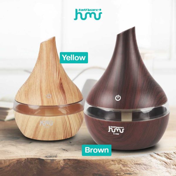 Taffware Air Humidifier Ultrasonic Wood Grain 300ml - Humi K-H98