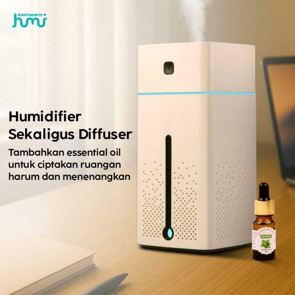 Taffware Air Humidifier RGB Night Light 1000ml - HUMI KS-600 - White