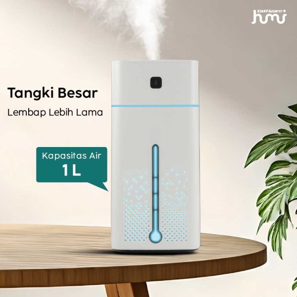 Taffware Air Humidifier RGB Night Light 1000ml - HUMI KS-600 - White