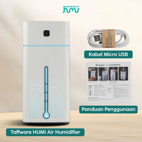 Taffware Air Humidifier RGB Night Light 1000ml - HUMI KS-600 - White