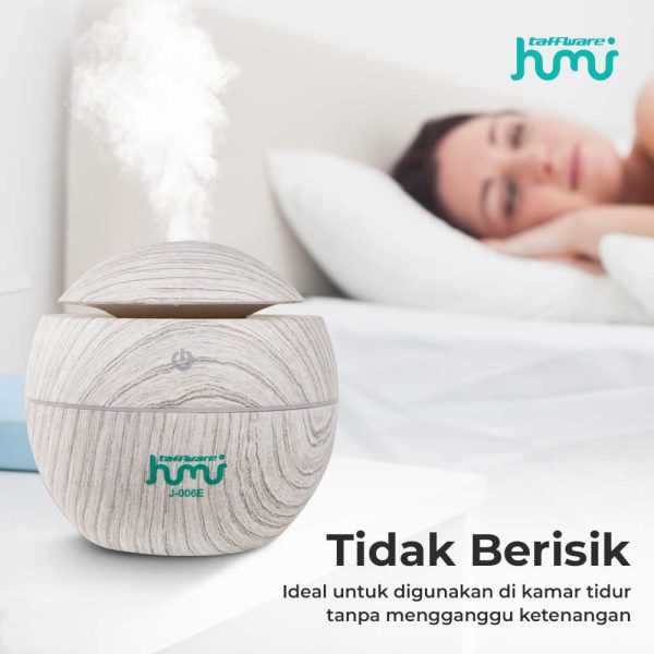 Taffware Ultrasonic Humidifier Diffuser Wood Design 130ml Humi J-006E