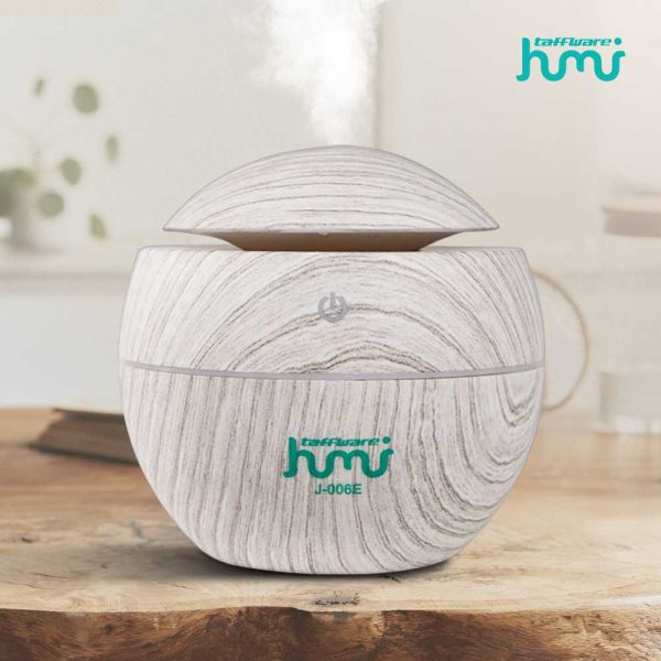 Taffware Ultrasonic Humidifier Diffuser Wood Design 130ml Humi J-006E