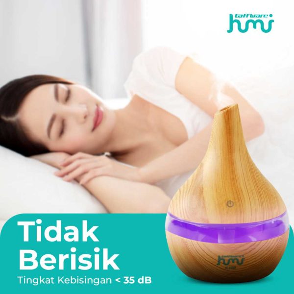 Taffware Air Humidifier Ultrasonic Wood Grain 300ml - Humi K-H98