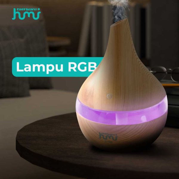 Taffware Air Humidifier Ultrasonic Wood Grain 300ml - Humi K-H98