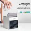 Taffware HUMI Kipas Air Cooler USB Mini Air 7 Color LED Light - K-F009