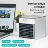 Taffware HUMI Kipas Air Cooler USB Mini Air 7 Color LED Light - K-F009